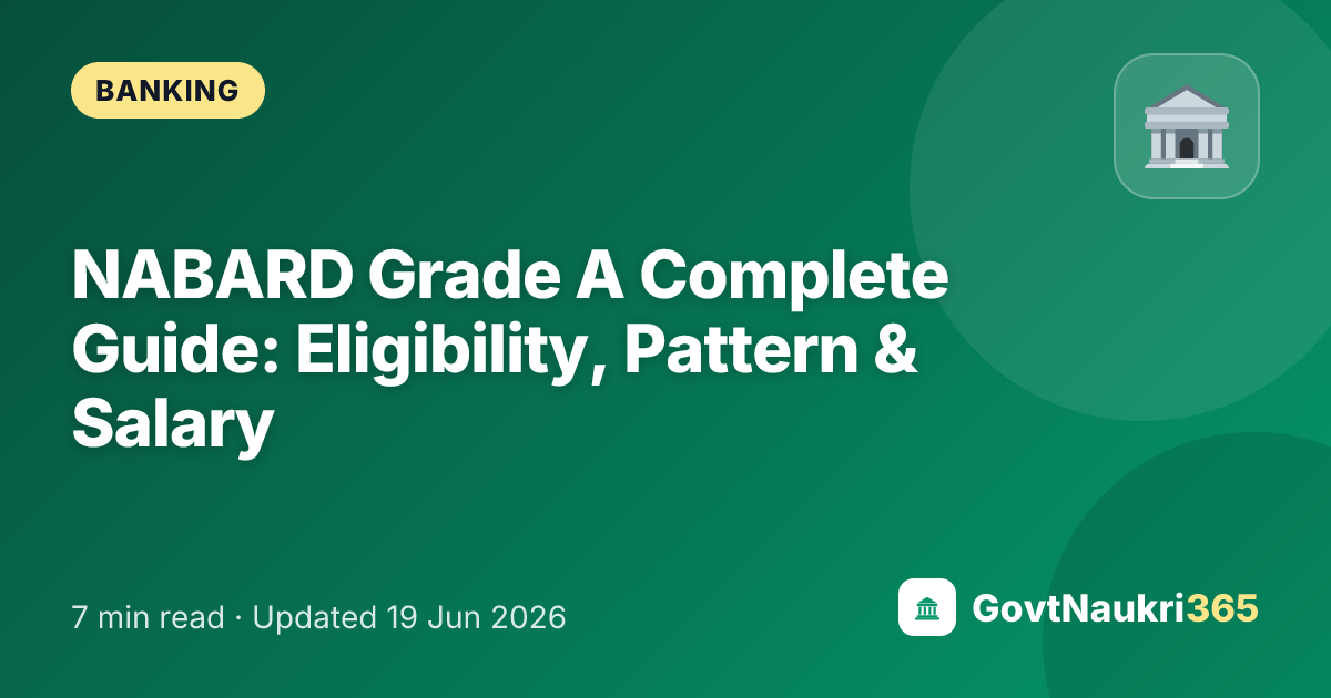 NABARD Grade A Complete Guide: Eligibility, Pattern & Salary